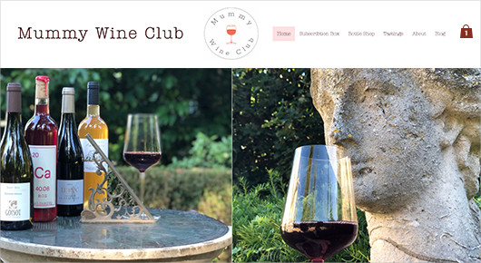 subscription website example for wines