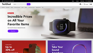 eCommerce website templates - Electronics Store 