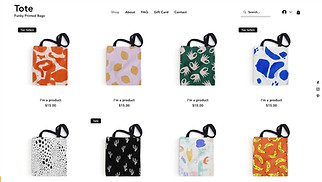 eCommerce website templates - Accessories Store