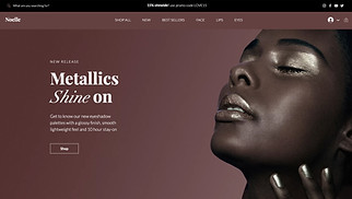 eCommerce website templates - Beauty Shop