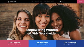 Non-Profit website templates - Women Empowerment NGO