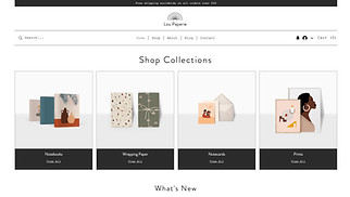 eCommerce website templates - Stationery Store