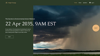 Non-Profit website templates - Environmental Webinar