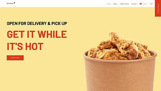 Restaurants & Food website templates - Fast Food Restaurant