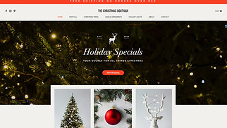 eCommerce website templates - Christmas Store