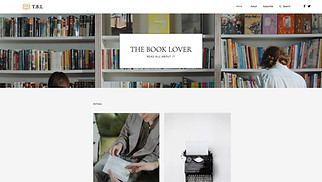 Blog website templates - Book Blog