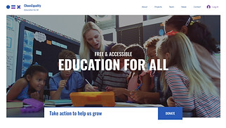 Non-Profit website templates - Educational NGO