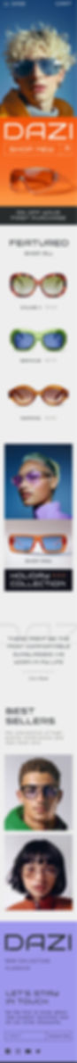 An online store selling sunglasses created with the Wix eCommerce website builder