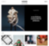 Website template for a design blog