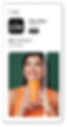 An app market listing for a wellness app aimed at Gen Z customers. The app’s promotional images show a young woman wearing an orange tank top, smiling while holding up a tube of lotion.